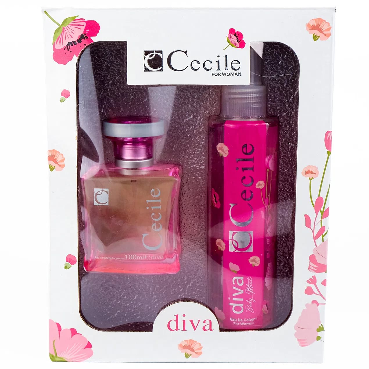 Cecile Women Edt 100 Ml+Deo Diva