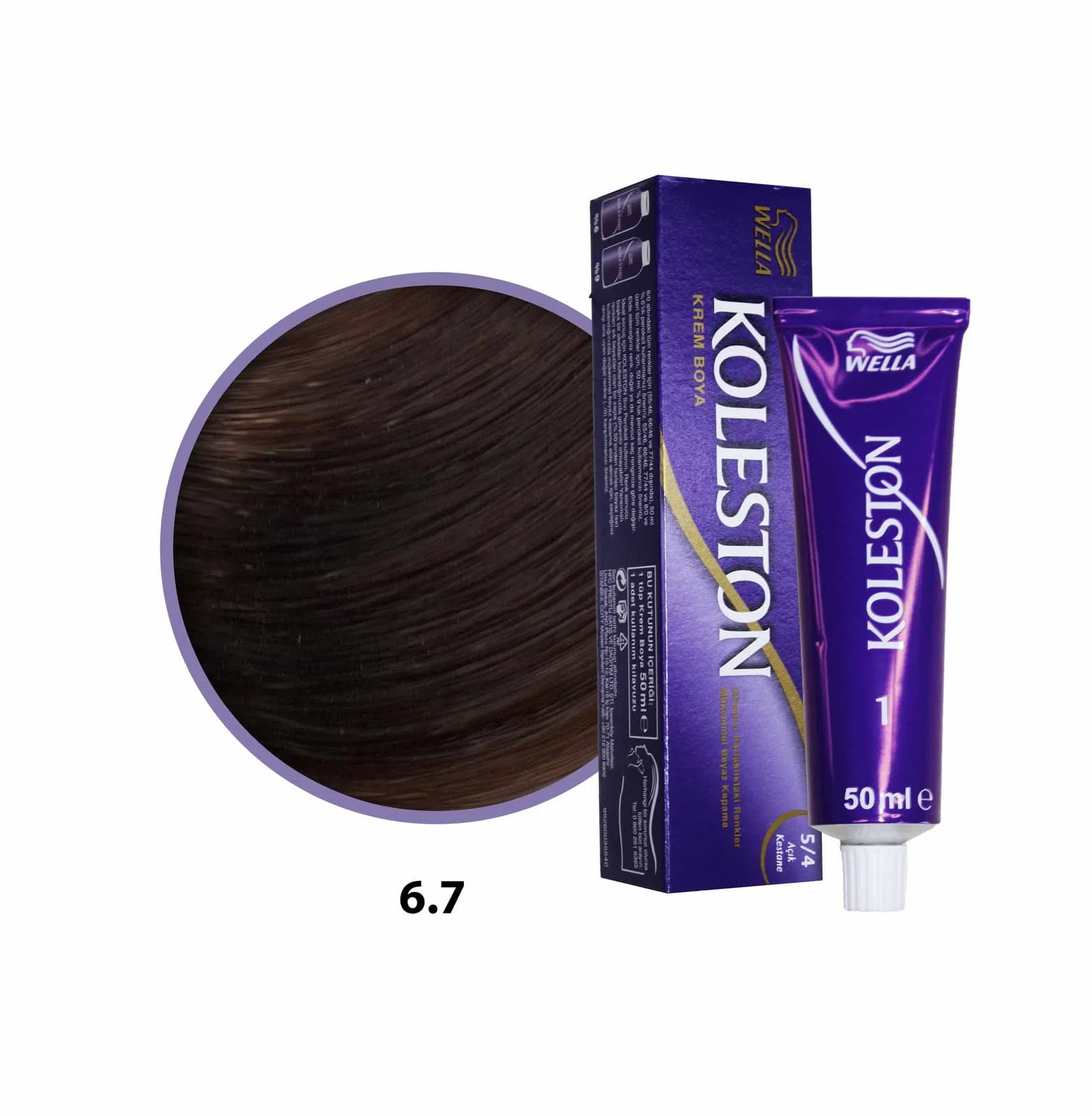 Koleston Saç Boyası 6.7 Çikolata Kahve 50 Ml