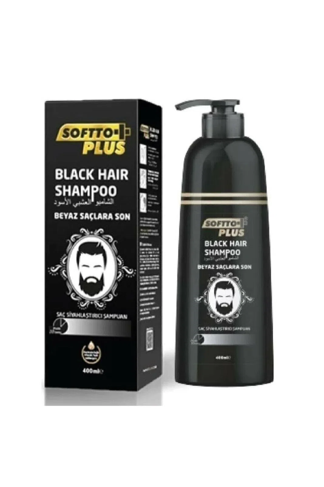 Softto Plus Shampoo Black Hair Siyahlaştırıcı 350 Ml