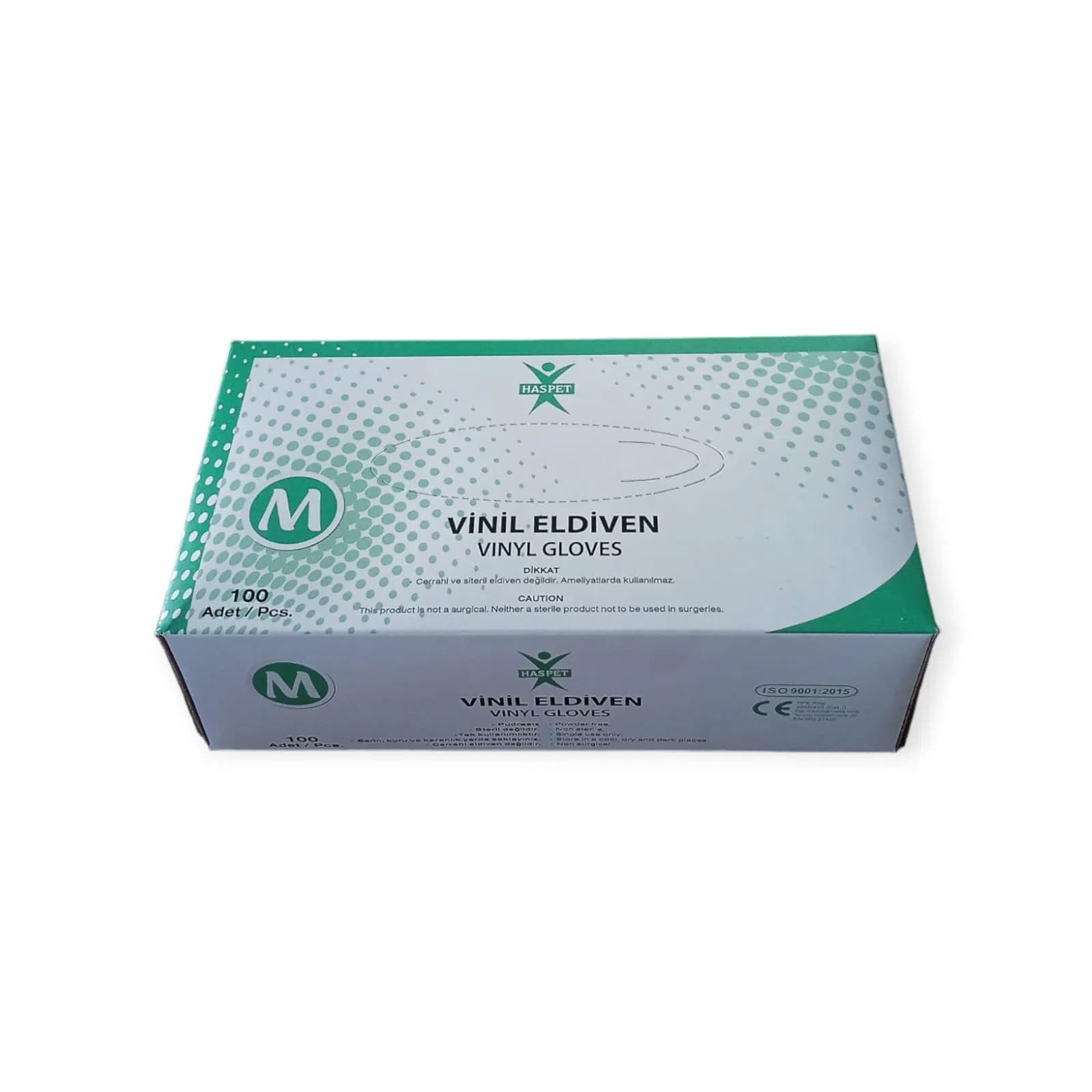Latex Eldiven Pudralı Haspet M 100 Adet
