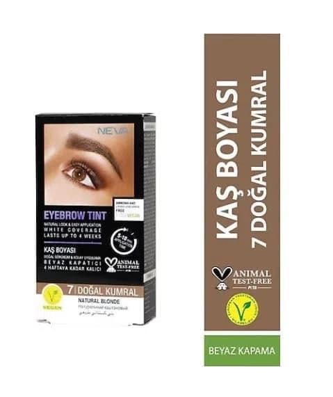 Neva Eyebrow Tint Vegan Kaş Boyası Seti 7 Doğal Kumral