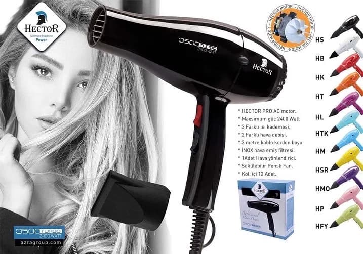 Hectör Fön Makinesi F.Yeşili 2400 Watt