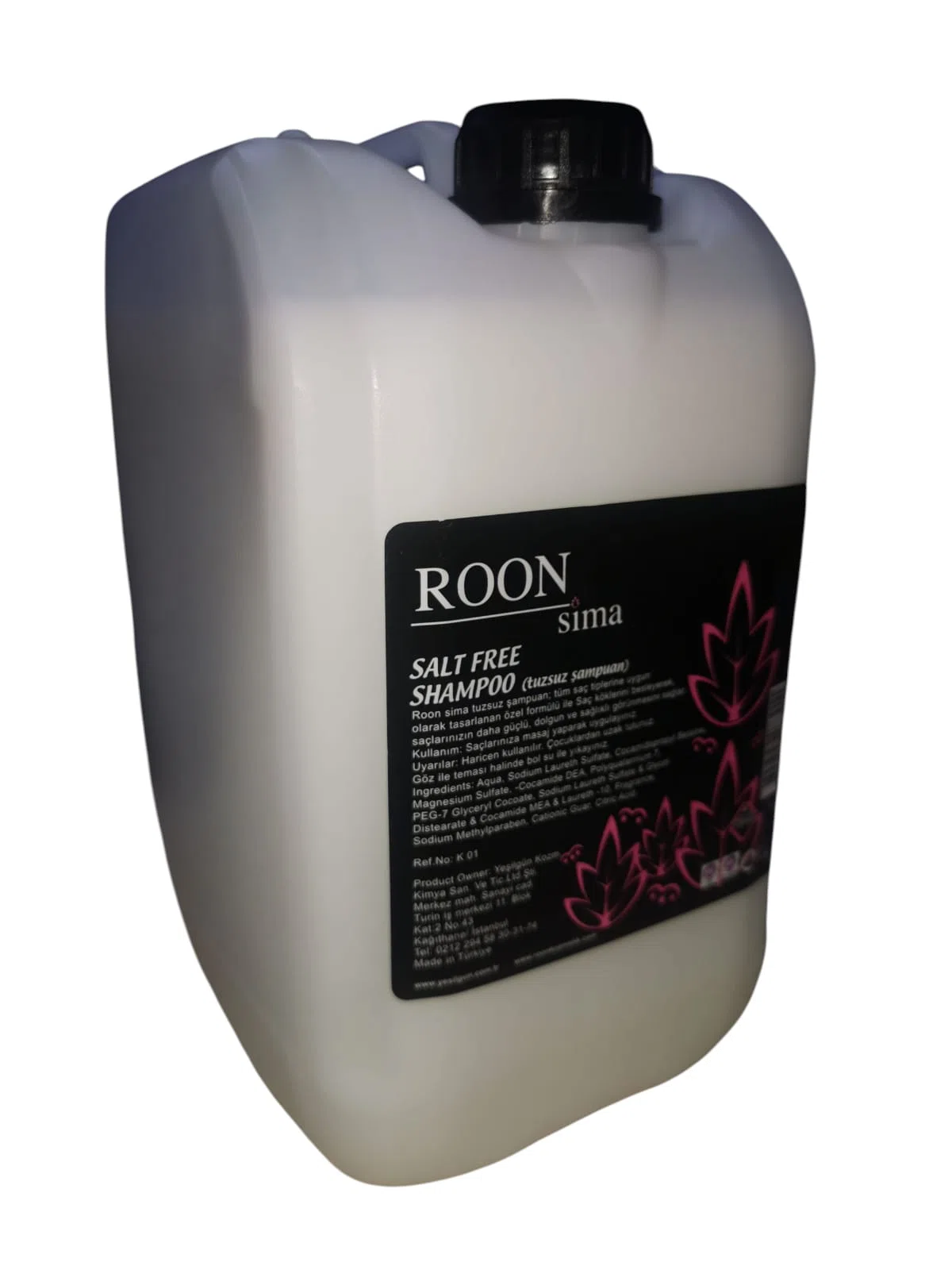 Roon Form Sima Şampuan Tuzsuz 5 Lt