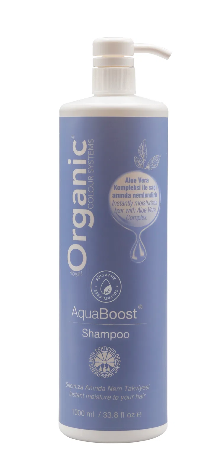 Organic Aqua Boost Shampoo 1000 Ml – Nemlendirici
