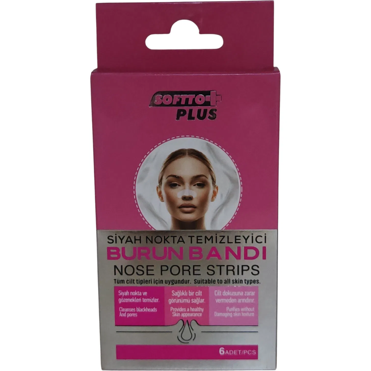 Softto Plus Burun Bandı Bayan 6 Adet