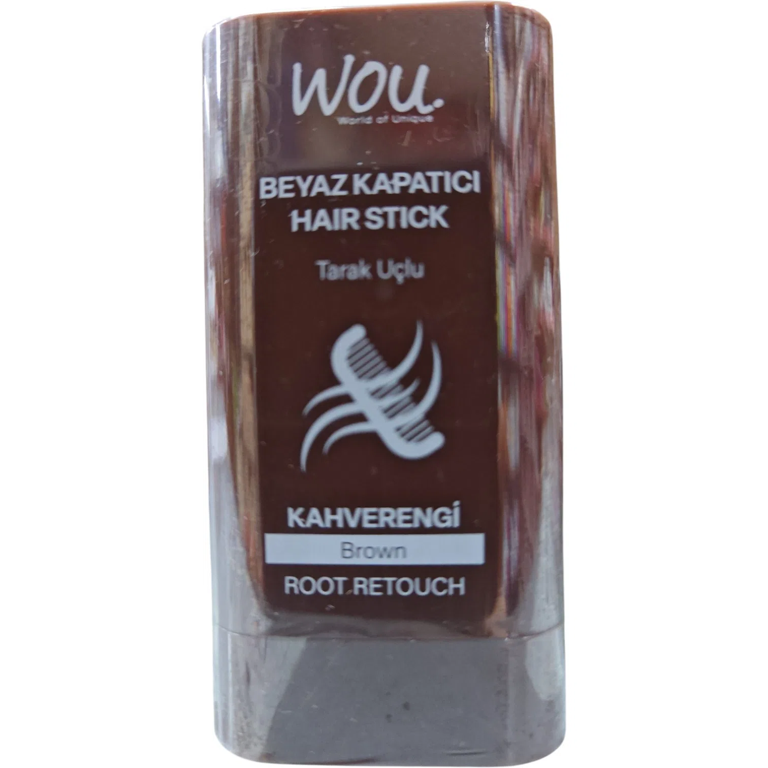 Wou Saç Beyaz Kapatıcı Stıck Kahverengi